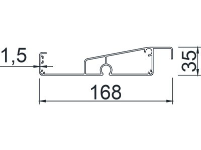 F168 Medium-type Louvered Pergola Blades (With light)