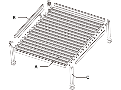 F168 Medium-type Louvered Pergola Customizable Size