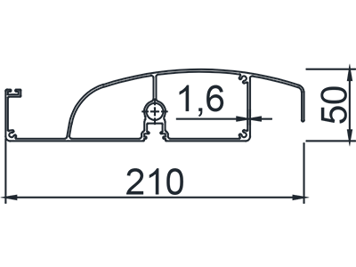 F210 Heavy-type Louvered Pergola Blades (With light)