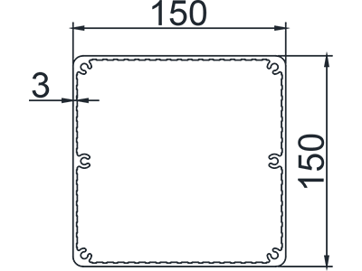 F210 Heavy-type Louvered Pergola Posts