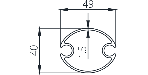 Window Awning C102 Front tube